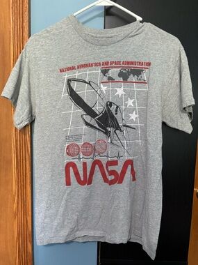 Men's Grey Logo Sweatshirt - Classic Space Graphic